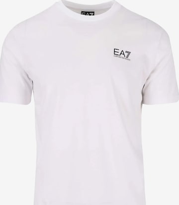 Maglietta di EA7 Emporio Armani in bianco: frontale