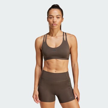 ADIDAS PERFORMANCE Bralette Sports bra 'Aerim' in Green: front