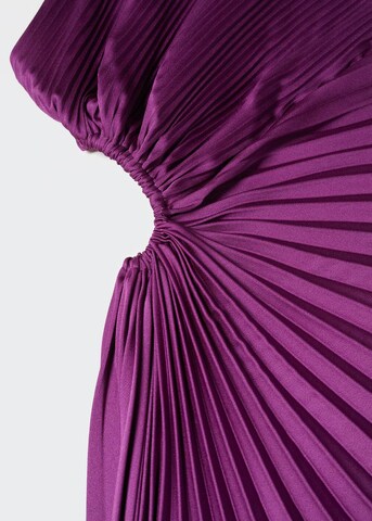 MANGO Koktejlové šaty 'Claudia' – fialová