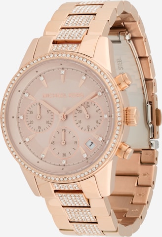 auksinė MICHAEL Michael Kors Analoginis (įprasto dizaino) laikrodis 'RITZ': priekis