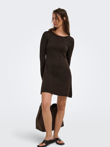 ONLY Knit dress 'ONLTESSIE' in Brown