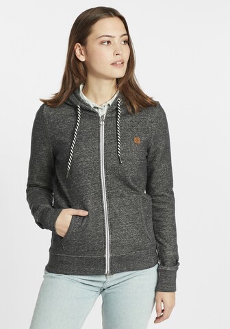 Veste de survêtement 'Celia' Oxmo en gris : devant
