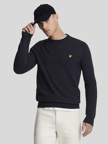 Lyle & Scott Trui in Blauw: voorkant
