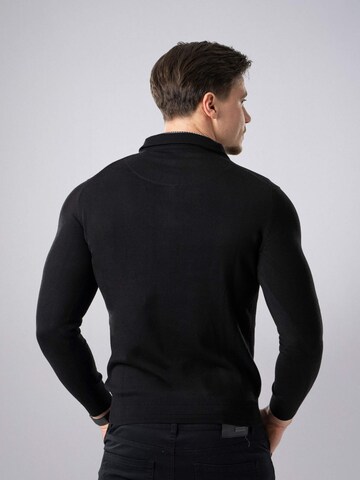 PANTONECLO Sweater 'Pantoneclo Men’s Mock Sweater' in Black