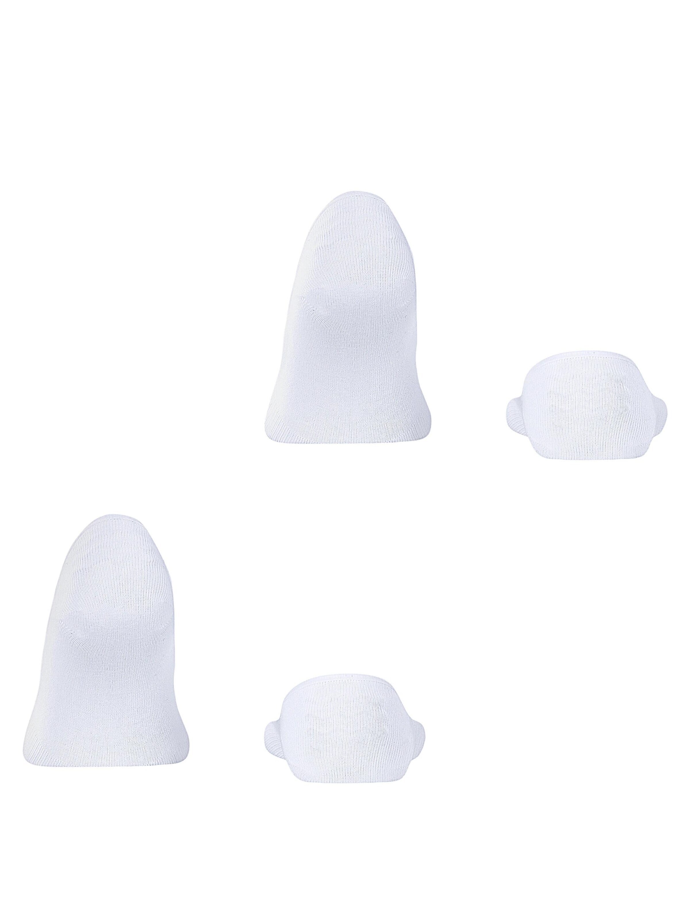 ESPRIT Füßlinge 'Basic Uni 2-Pack'‌‌ in Weiß