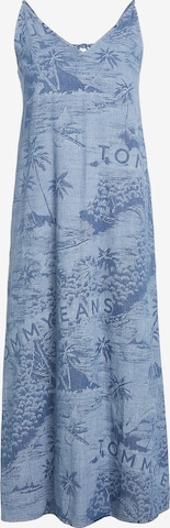 Tommy Jeans Letní šaty – modrá: přední strana