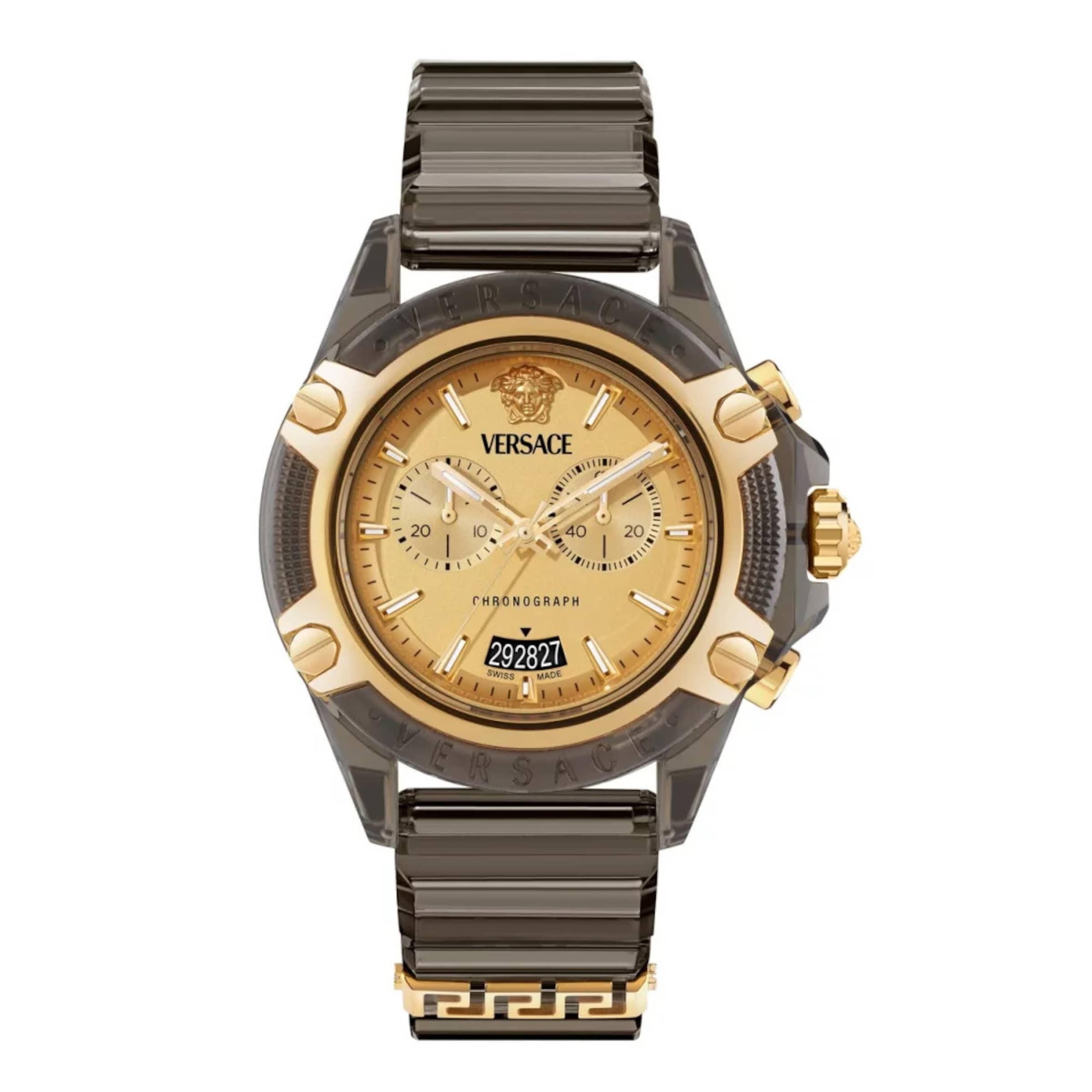 VERSACE Analoog horloge in Goud: voorkant