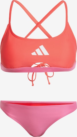 ADIDAS SPORTSWEAR - Bustier Bañador de natación en rosa: frente