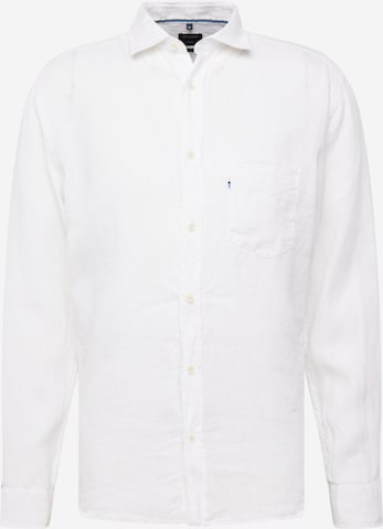 OLYMP - Regular Fit Camisa clássica em branco: frente