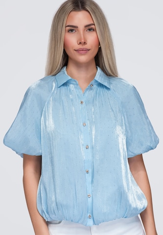 Ombre Blouse in Blauw: voorkant