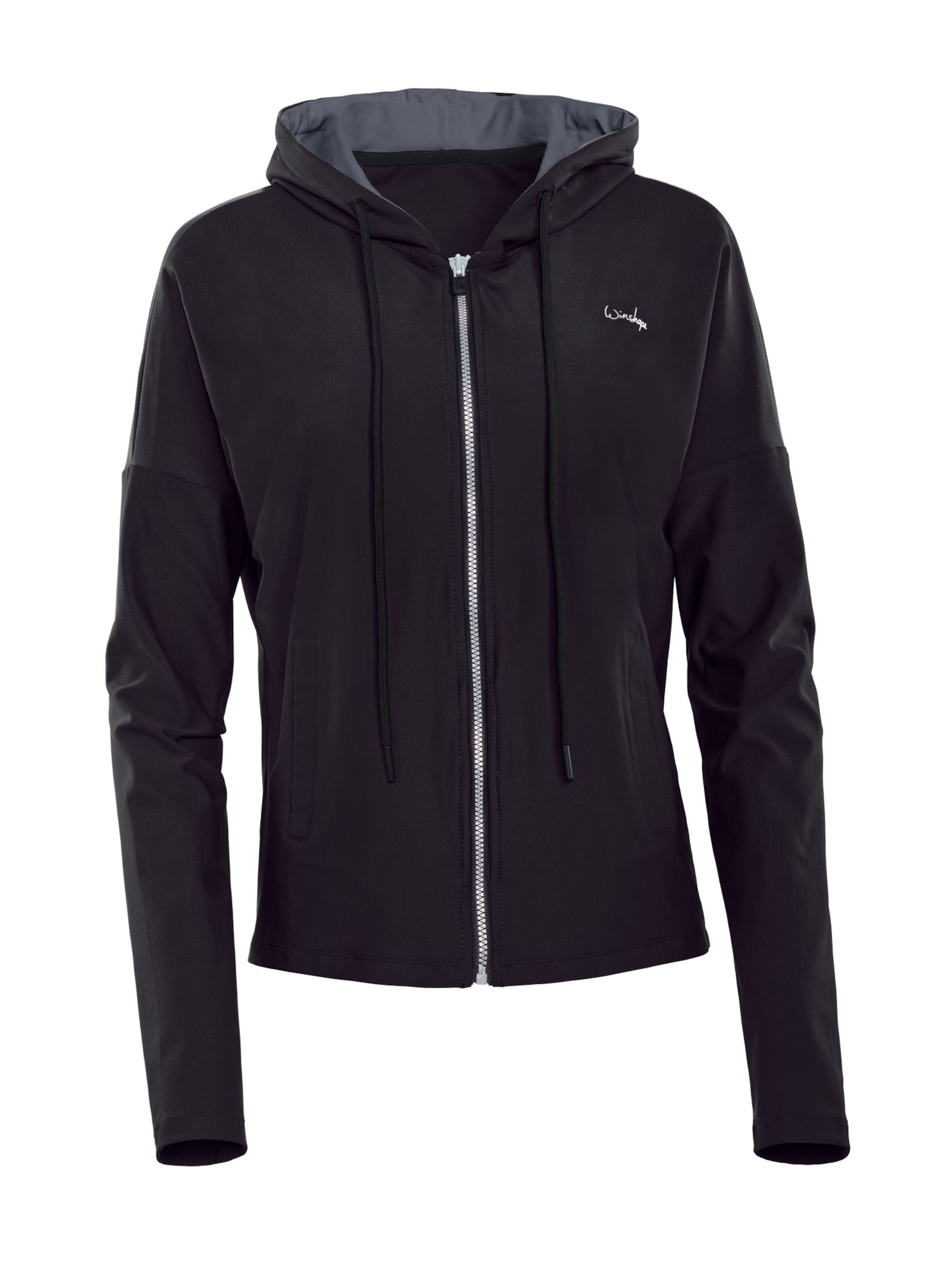 Winshape Спортно яке 'J008C' в черно: отпред