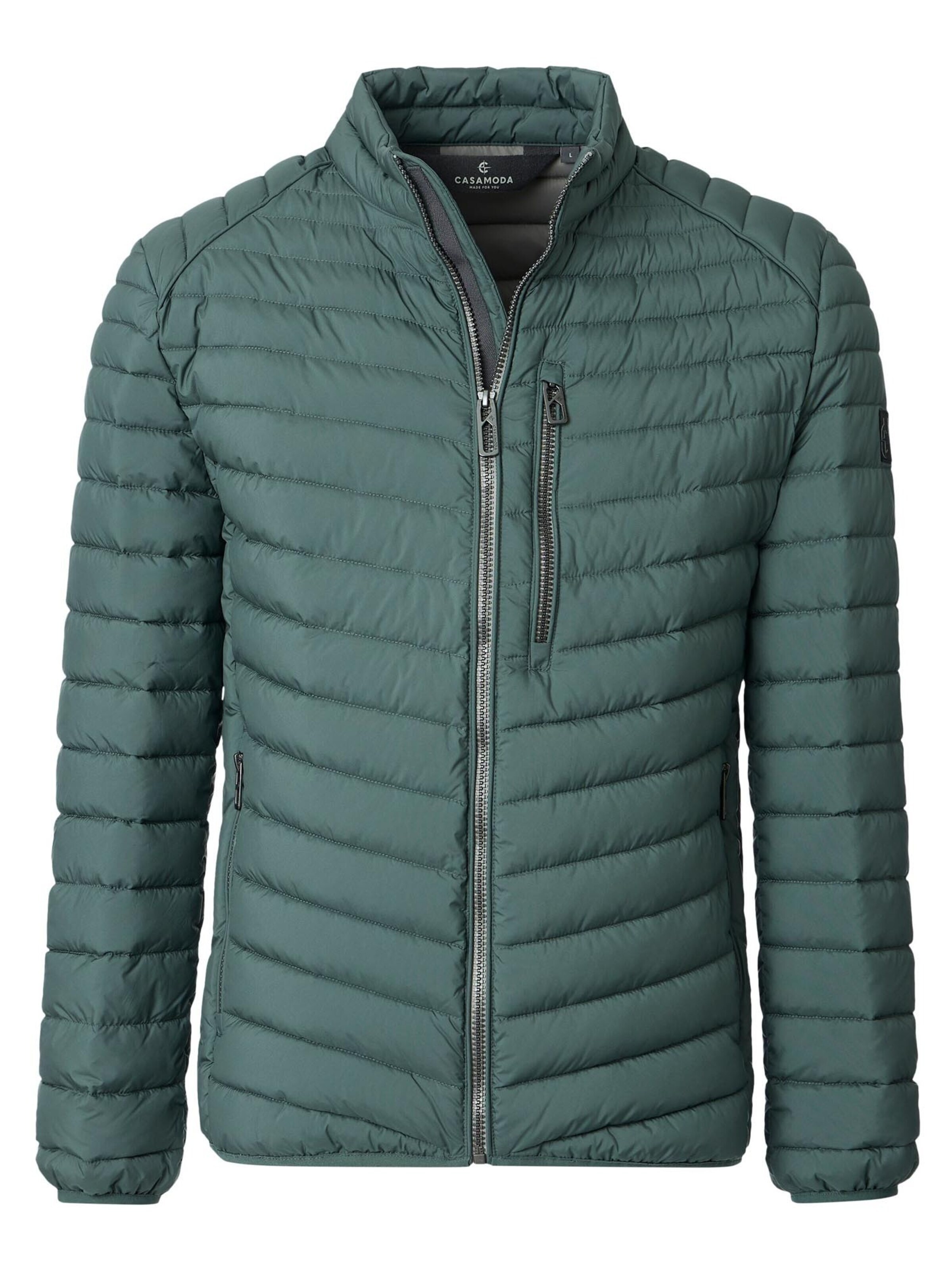 CASAMODA Between-season jacket 'Basic' in Green: front