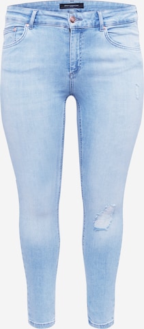 ONLY Carmakoma Skinny Jeans 'WILLY' in Blauw: voorkant