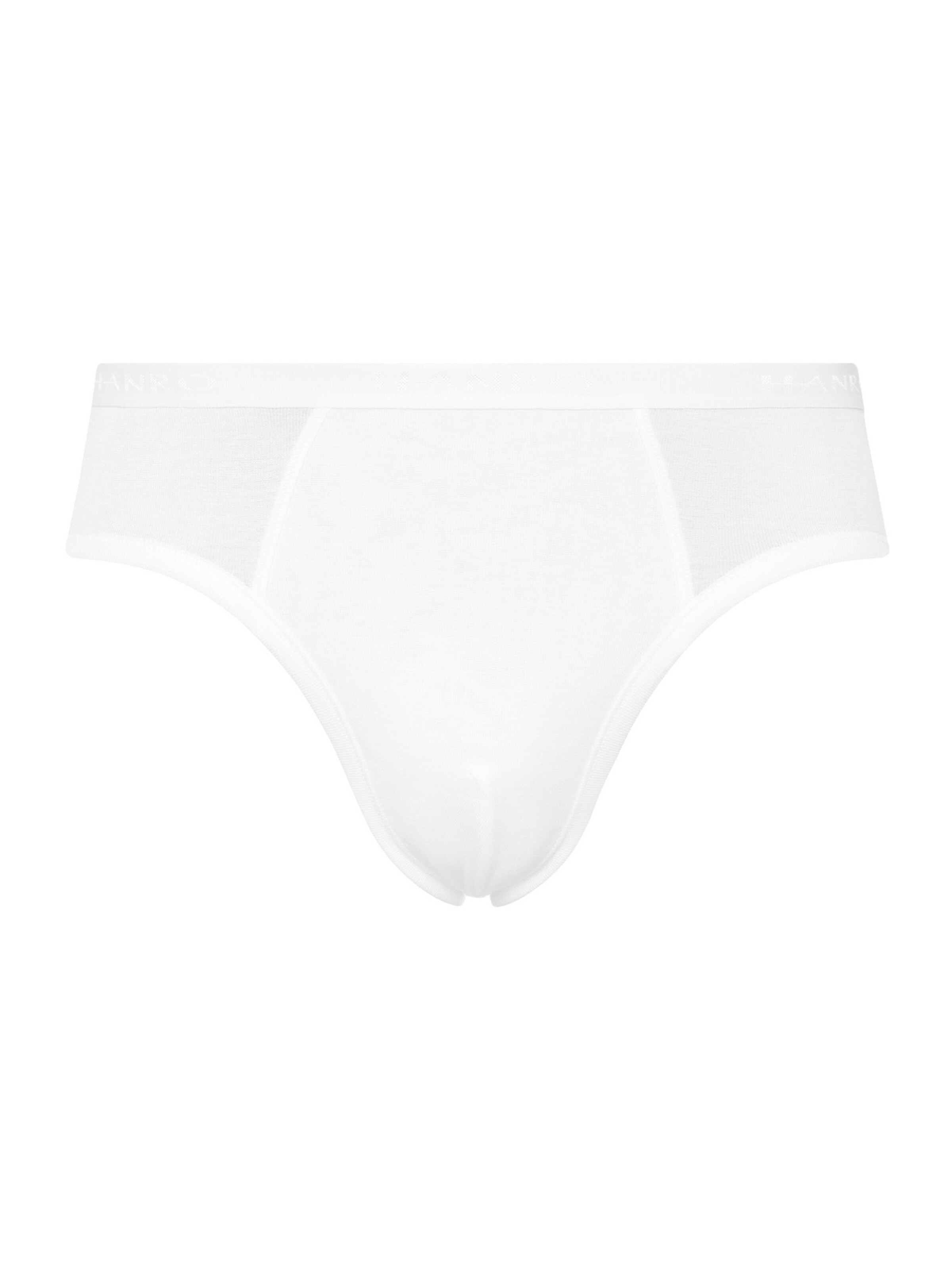 Hanro - Cueca 'Cotton Pure' em branco: frente