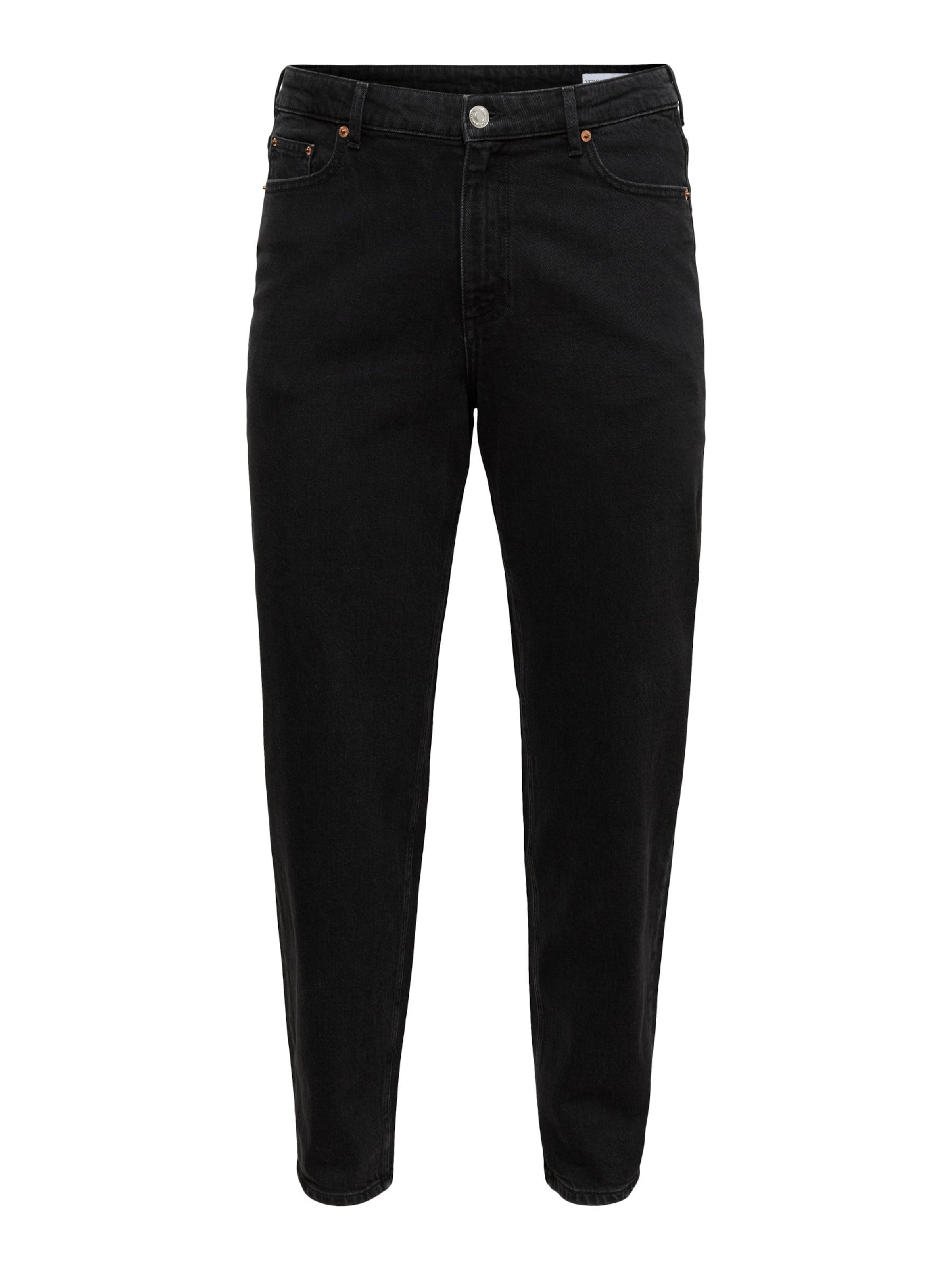 Vero Moda Curve Regular Jeans in Schwarz: Vorderseite