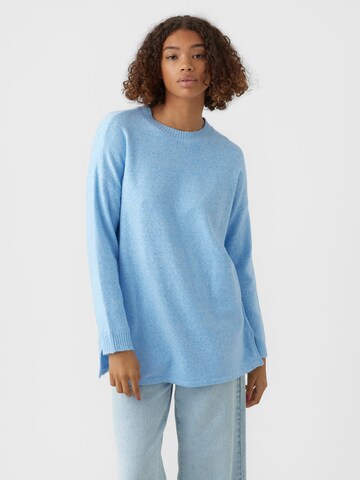 VERO MODA Pulover 'Doffy' | modra barva: sprednja stran