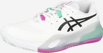 balta ASICS Bėgimo batai 'GEL-RESOLUTION X CLAY': priekis