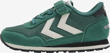 Hummel - Zapatillas deportivas en verde: frente