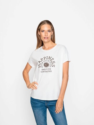 T-shirt heine en blanc : devant