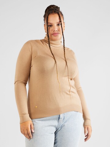 Lauren Ralph Lauren Plus Sweater 'ZOE' in Beige: front