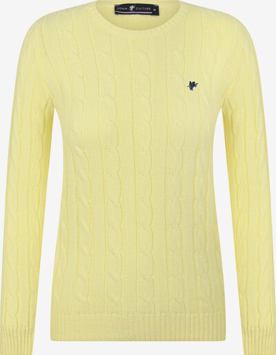 DENIM CULTURE Sweater 'ELISA' in Navy / Pastel yellow, Item view