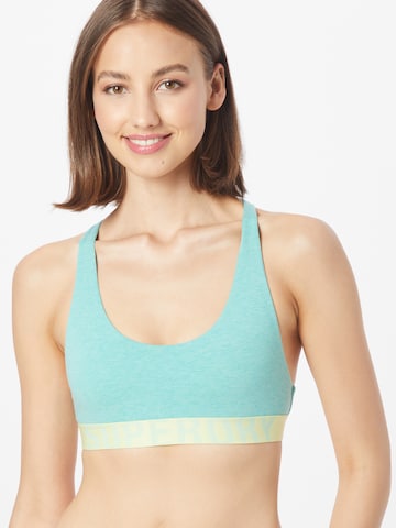 Bustier Soutien-gorge de sport Superdry en bleu : devant