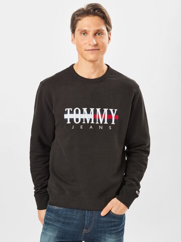 Felpa 'TIMELESS' di Tommy Jeans in nero: frontale