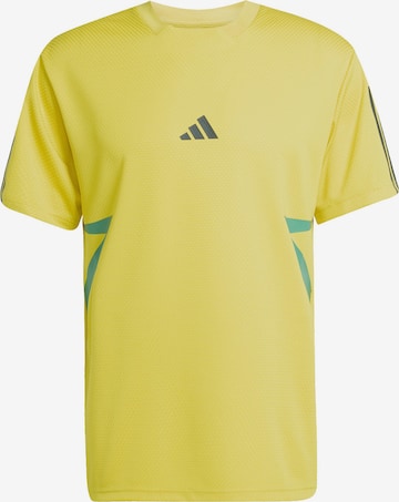 Tricou funcțional 'TIRO' de la ADIDAS SPORTSWEAR pe galben: față