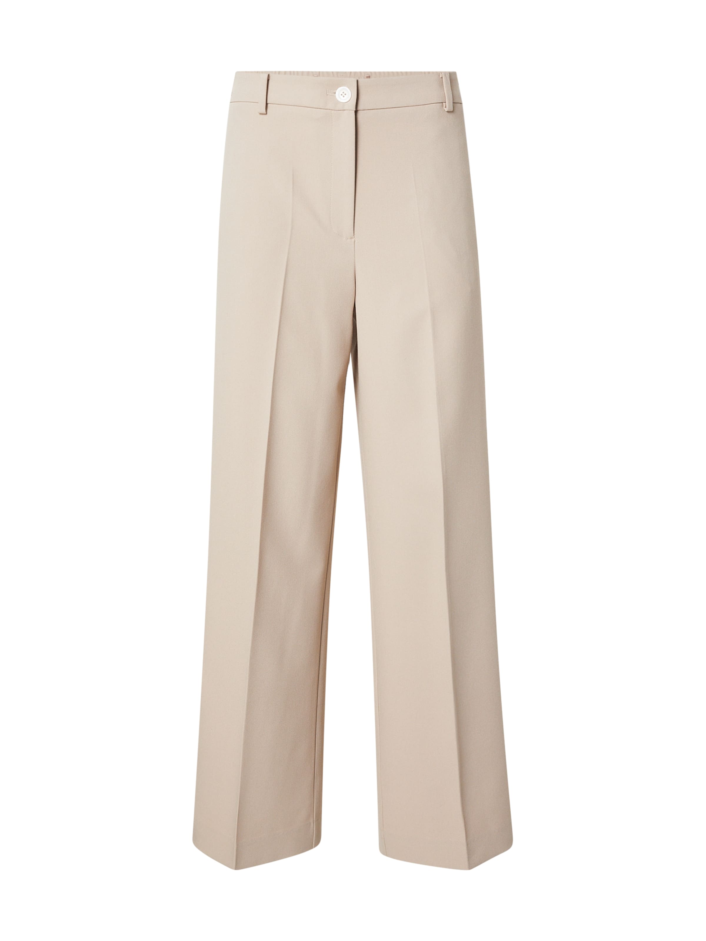 MORE & MORE Wide Leg Hose in Beige: Vorderseite