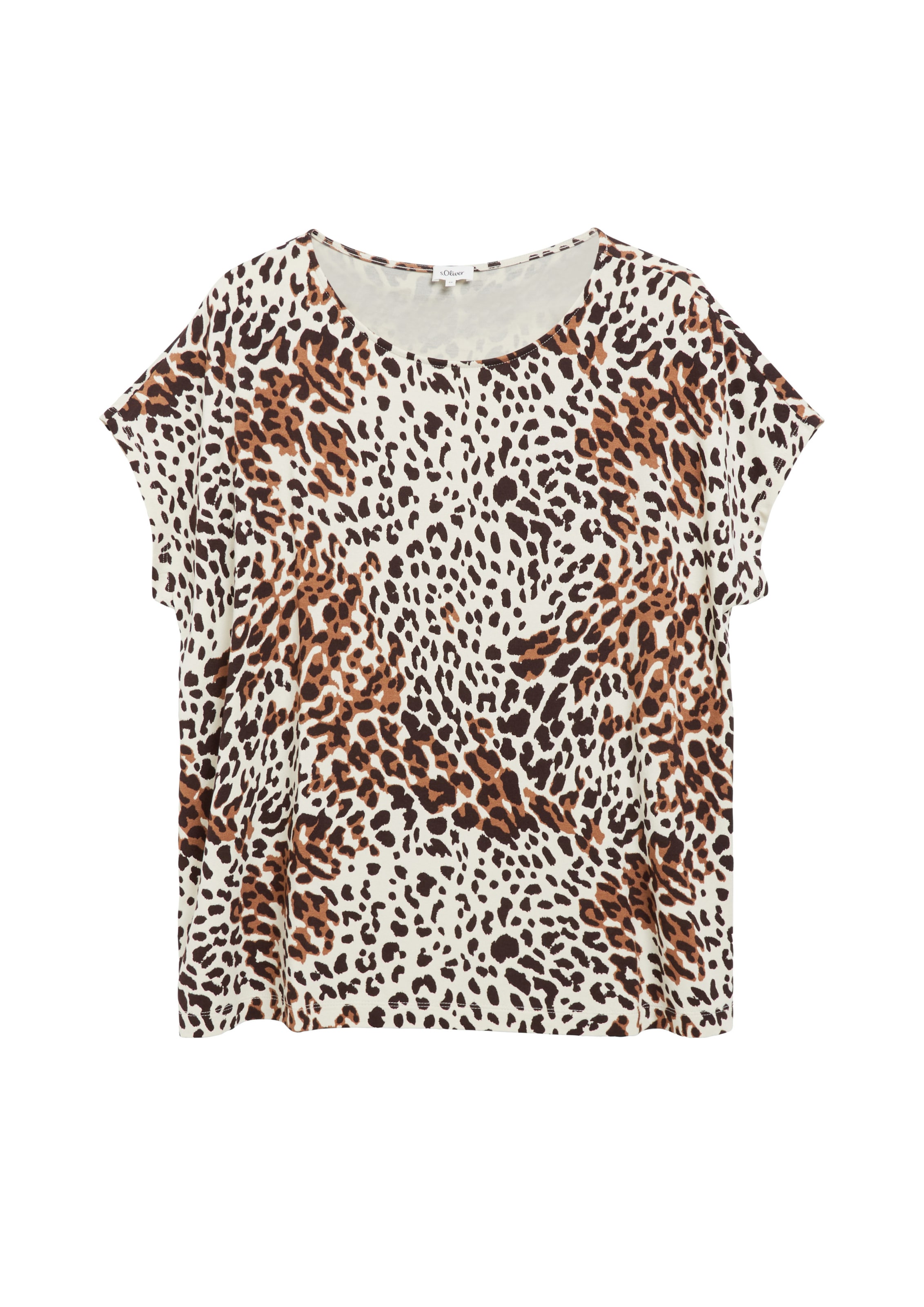 T-shirt s.Oliver CURVE en beige : devant