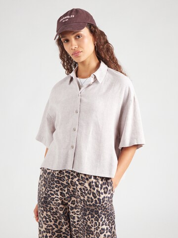 VERO MODA Blouse 'VMLinn' in Grey: front
