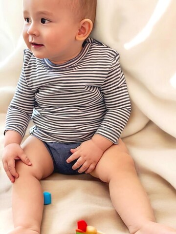 OrganicEra Romper/Bodysuit in Blue: front