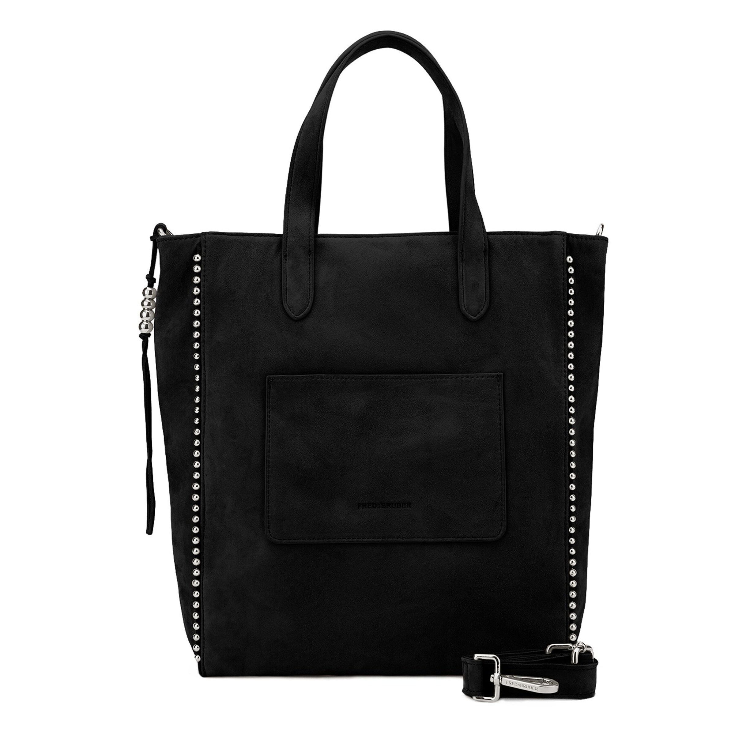 FREDsBRUDER Shopper 'All About Beads' in Schwarz: Vorderseite