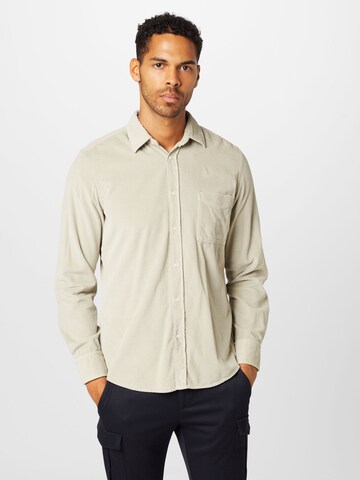 BOSS Orange Regular fit Button Up Shirt 'Relegant' in Beige: front