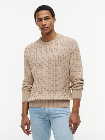 TOMMY HILFIGER Pullover in Beige: Vorderseite