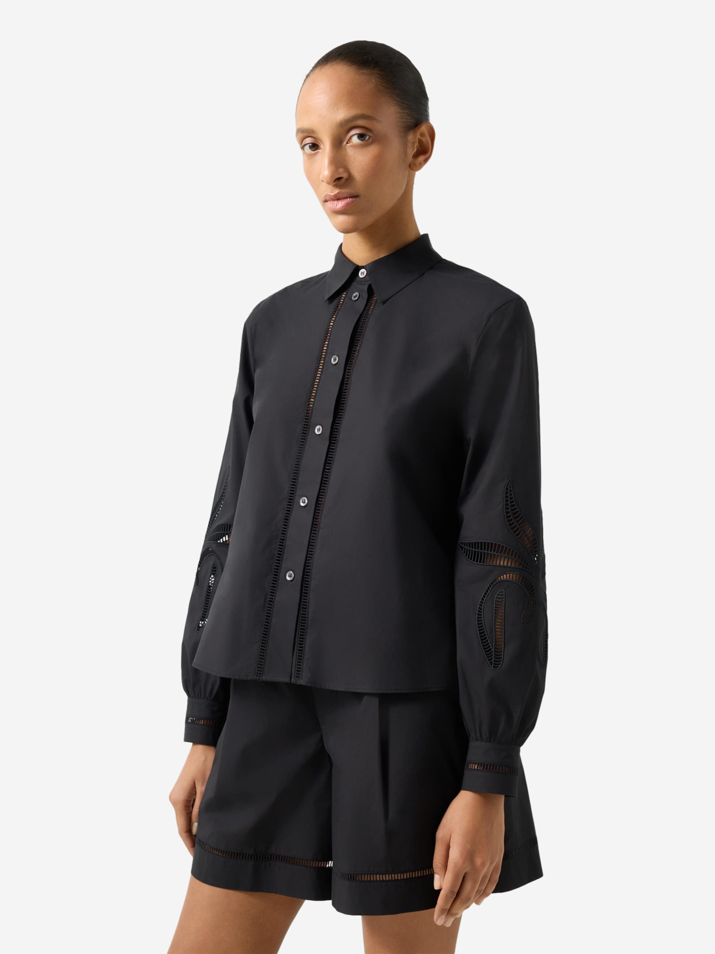 BOGNER Bluse in Schwarz: Vorderseite
