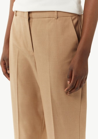 COMMA Regular Trousers with creases in Beige