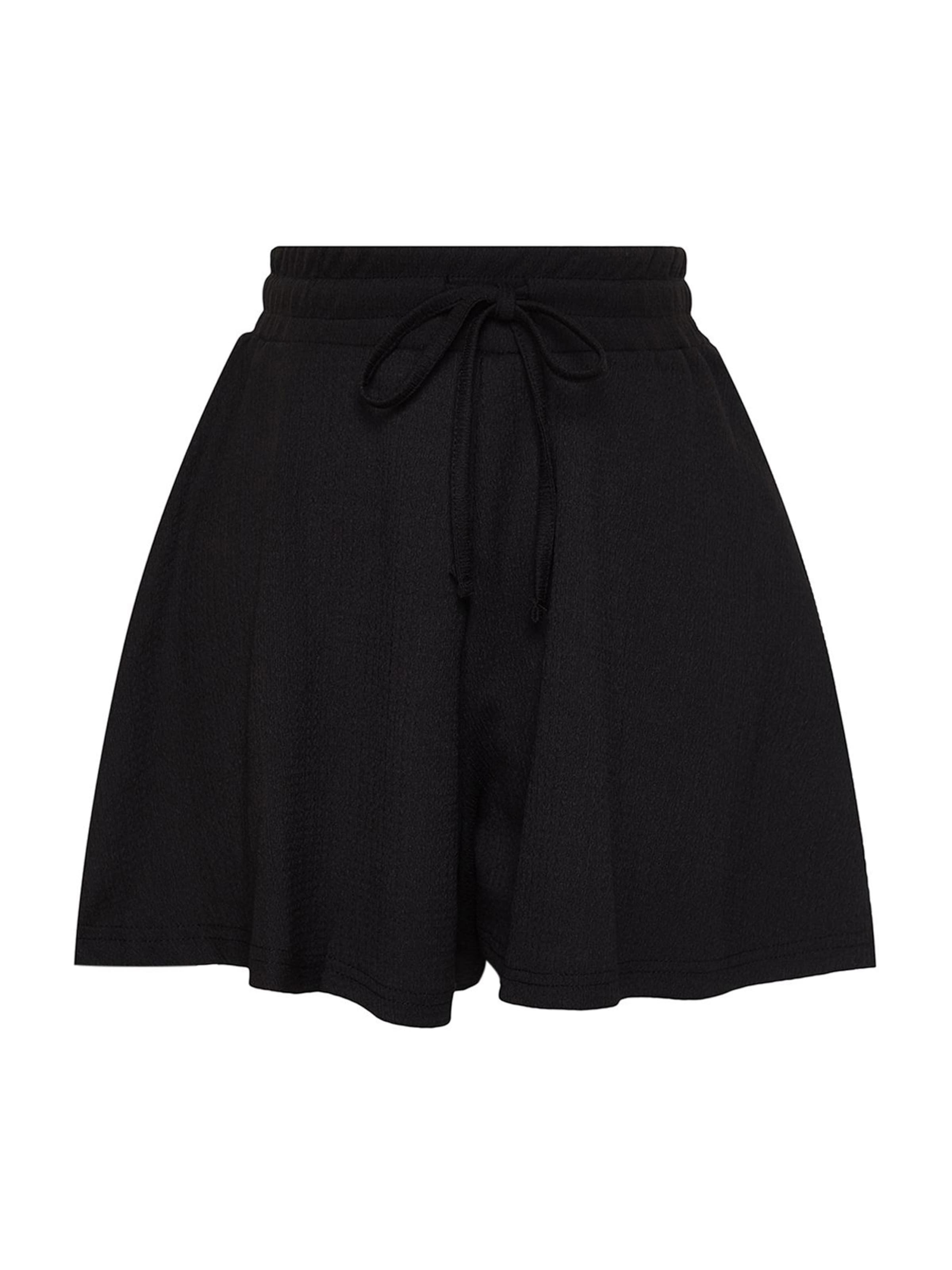 Trendyol Loosefit Παντελόνι σε μαύρο: μπροστά