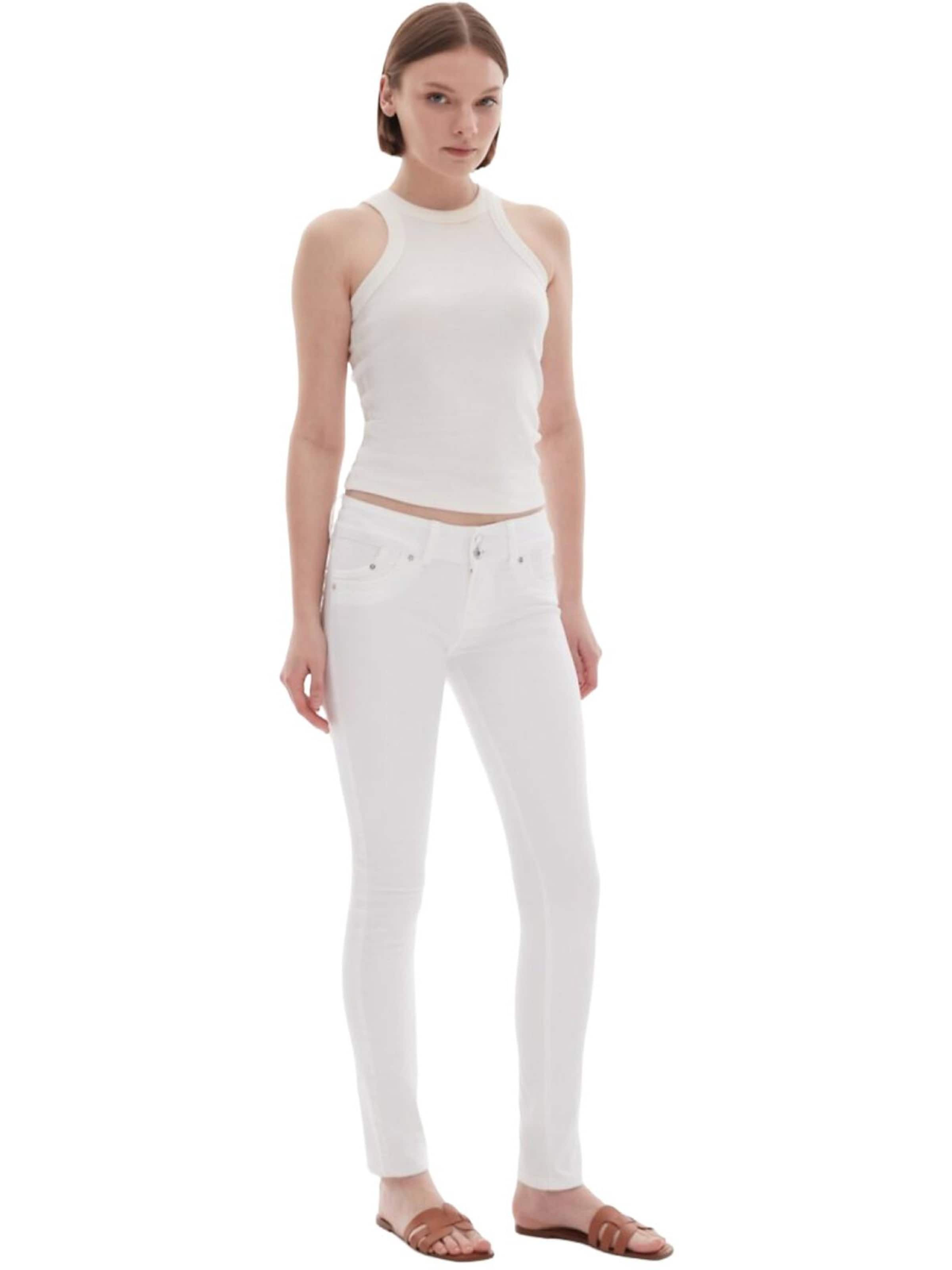 LTB Jeans - Slimfit Vaquero 'LTB Jeans Molly Skinny Leg Mid Waist Jeanshose' en blanco