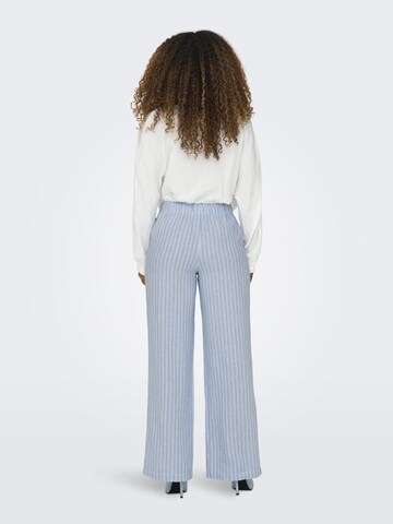 ONLY Wide leg Broek in Blauw