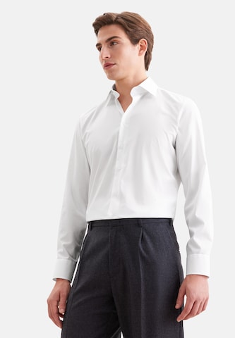 SEIDENSTICKER Slim fit Zakelijk overhemd in Wit: voorkant