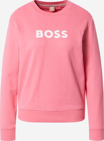 BOSS OrangeSweater majica 'Ela' - roza boja: prednji dio