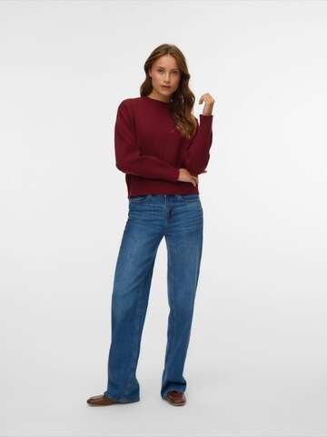 VERO MODA Trui 'VMGOLD ART' in Rood