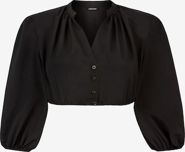 STOCKERPOINT Dirndlbluse 'Florina' in Schwarz: Vorderseite