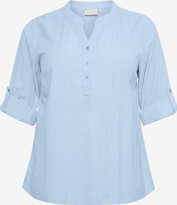 KAFFE CURVE Blouse in Blue: front