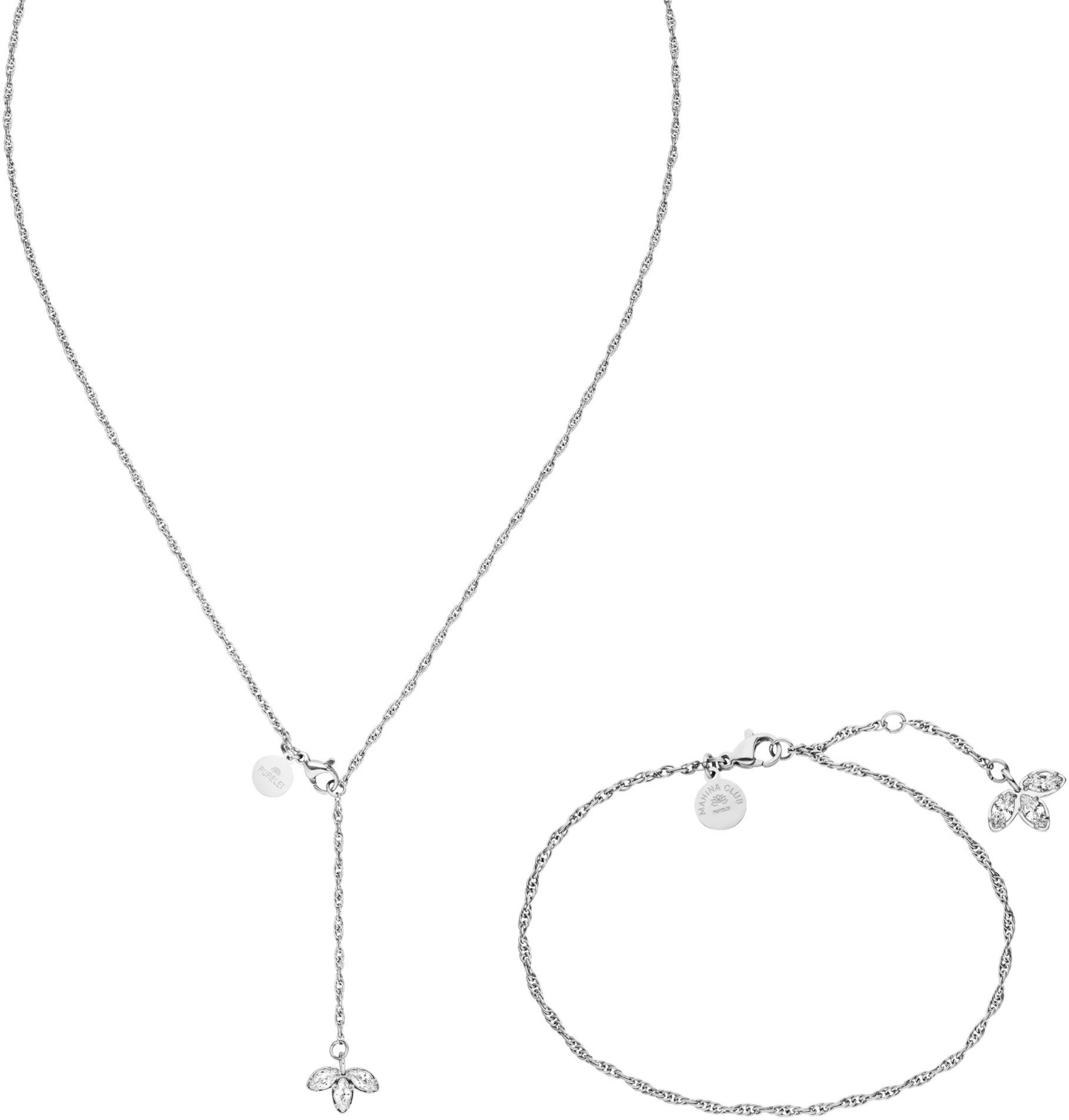 PURELEI Schmuckset in Silber: Vorderseite