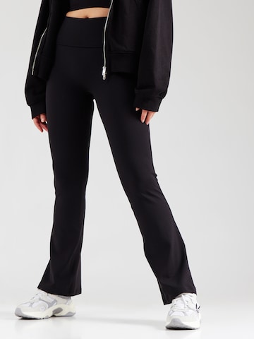 WEEKDAY Flared Leggings 'Chani' - fekete: elől