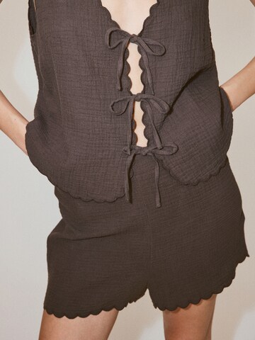 MANGO Top 'CORFU' - barna