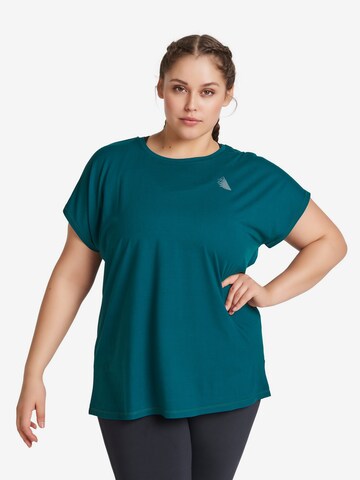 Active by Zizzi Funktionsbluse 'ABASIC' i grøn: forside