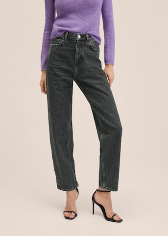 Regular Jeans 'Janet' de la MANGO pe negru: față